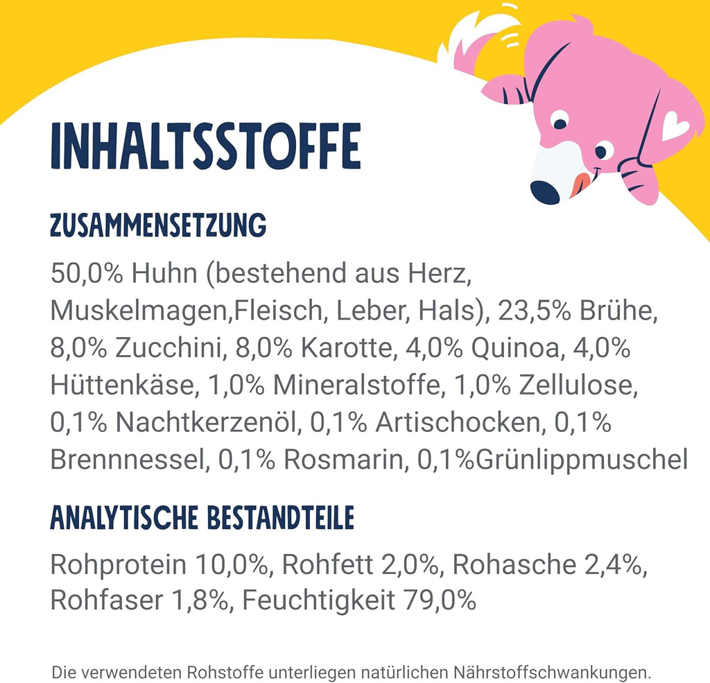 Pets Deli Vet Diaet Hundefutter Nass Huhn Karotte Quinoa 6x400g kalorienreduziert