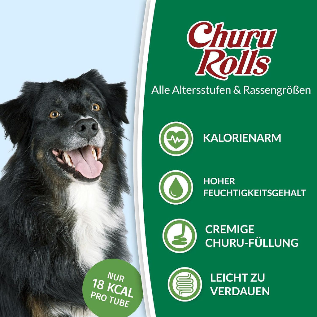 INABA Churu Rolls Hundesnack verschiedene Sorten Huhn