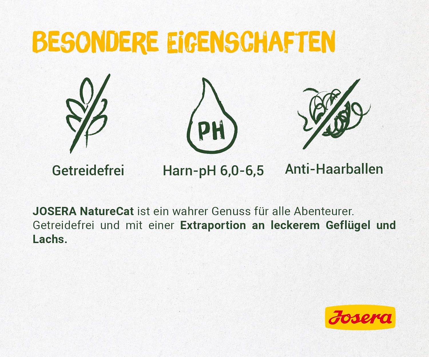 Josera NatureCat Katzenfutter getreidefrei mit Lachs und Gefluegel