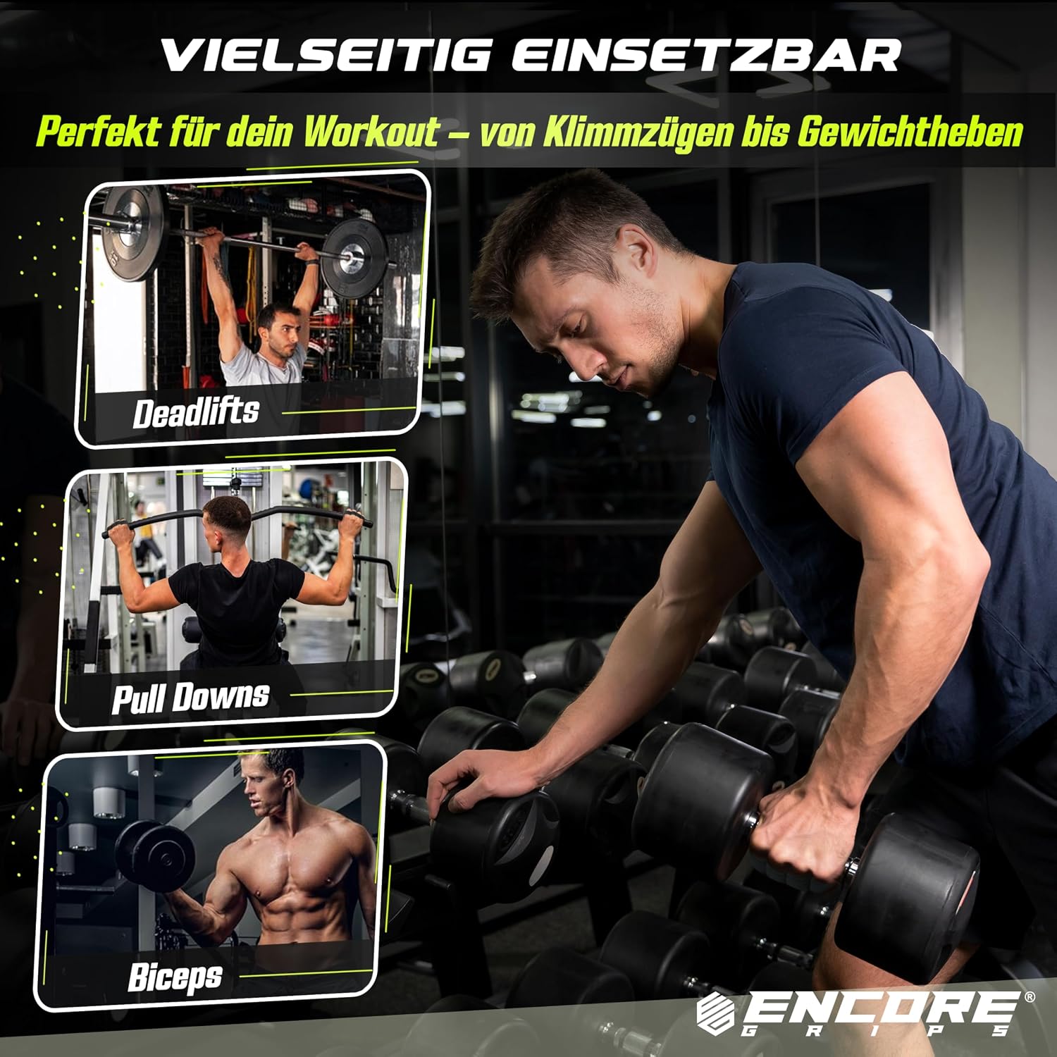 Griffpolster 1 Paar rutschfest Handschutz fuer Krafttraining Fitness