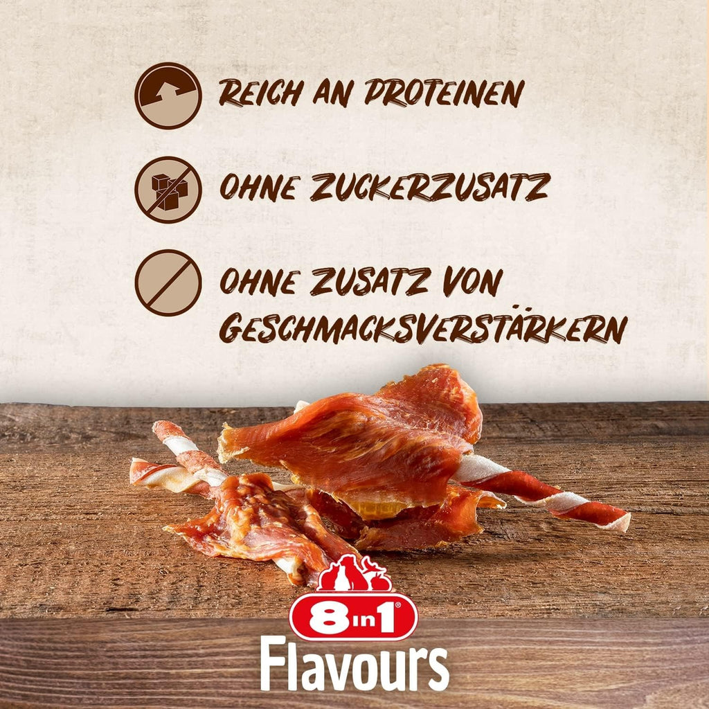 8in1 Triple Flavour Kaustangen Hund 113 g mit extra Fleisch