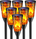 FIFlying Solar Gartenfackeln 6er Set mit Flammeneffekt, IP65, 2 Modi