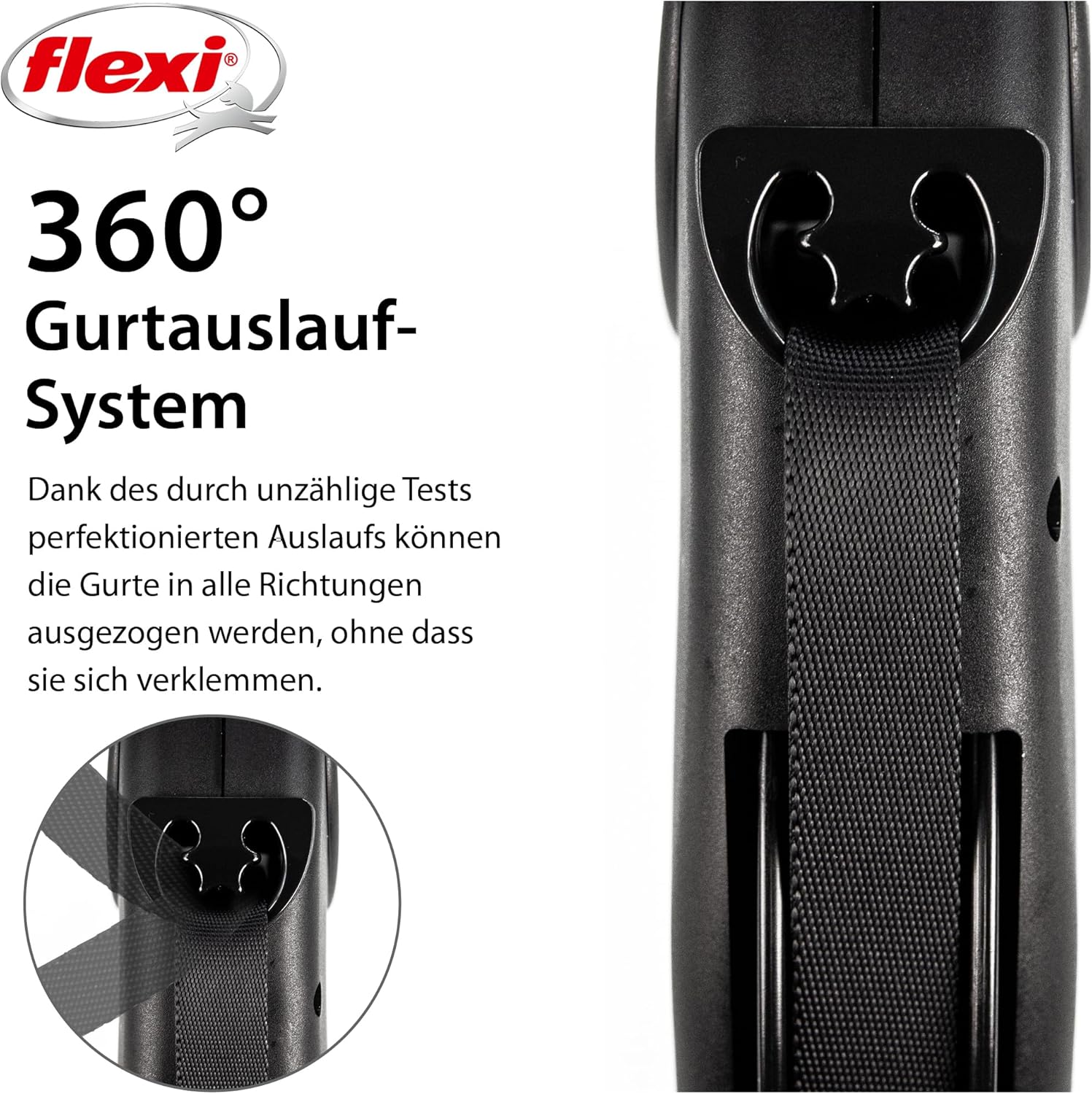 ausziehbare Hundeleine 8-10m Gurt Roll-Leine bis schwarz/neon-gelb