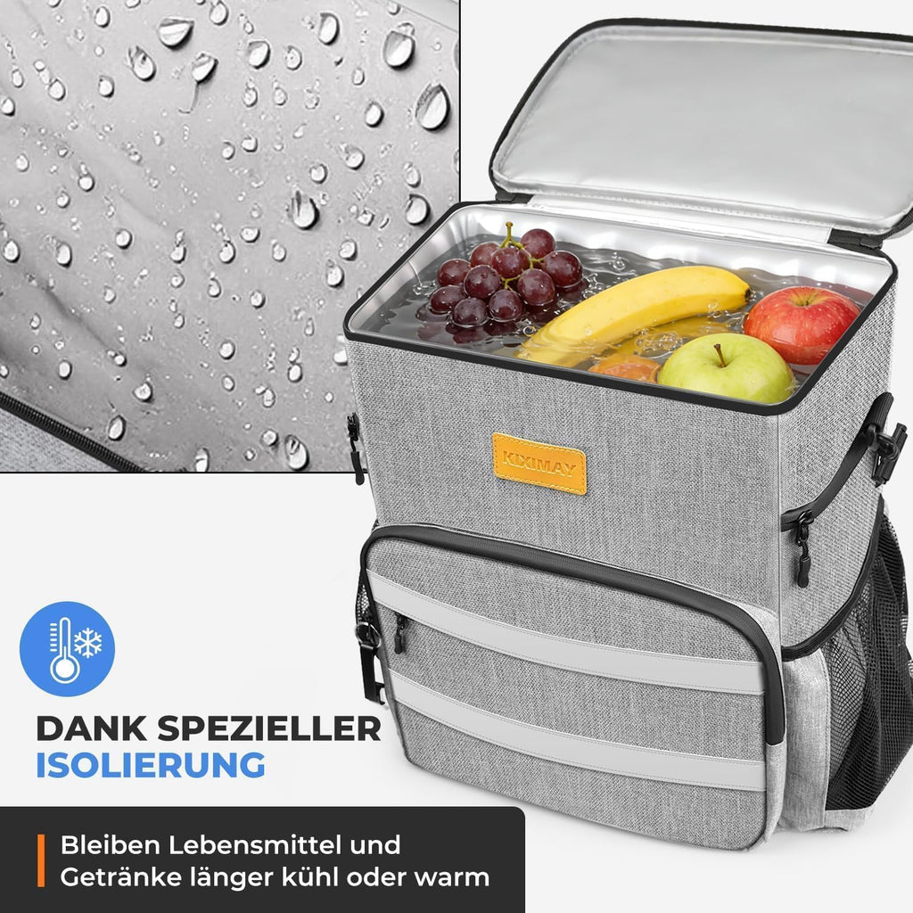 faltbare Kuehltasche isoliert wasserdicht auslaufsicher 24+ Std Kuehlbox
