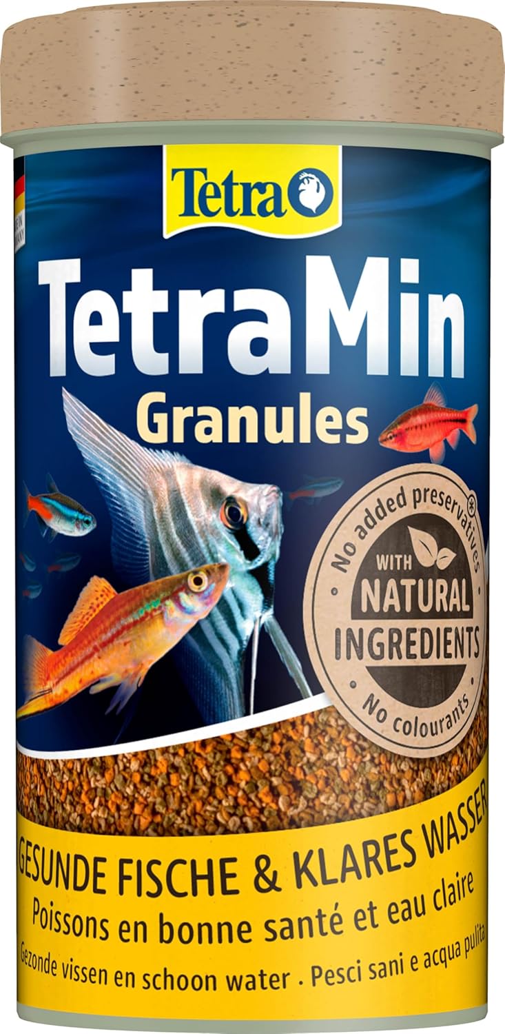 TetraMin Mini Granules langsam sinkend Fischfutter Dose