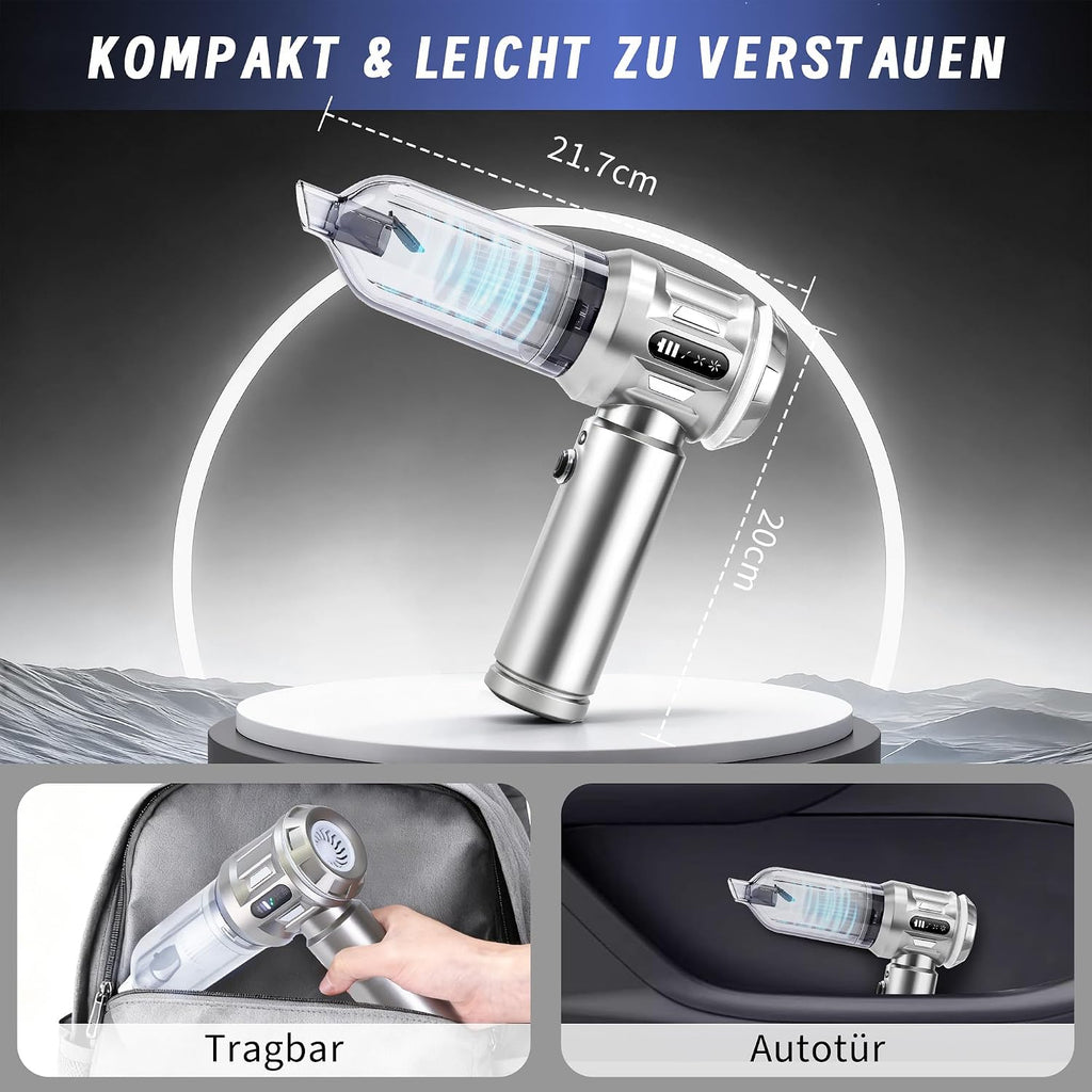 Citybee Akku-Handstaubsauger kabellos 25000 Pa Mini Staubsauger