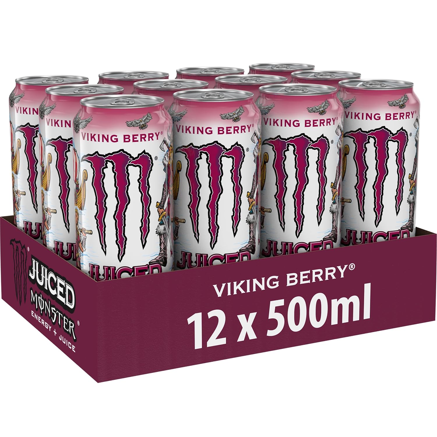 Monster Energy® Viking Berry - koffeinhaltiger Energy-Drink mit Waldbeeren-Gesch