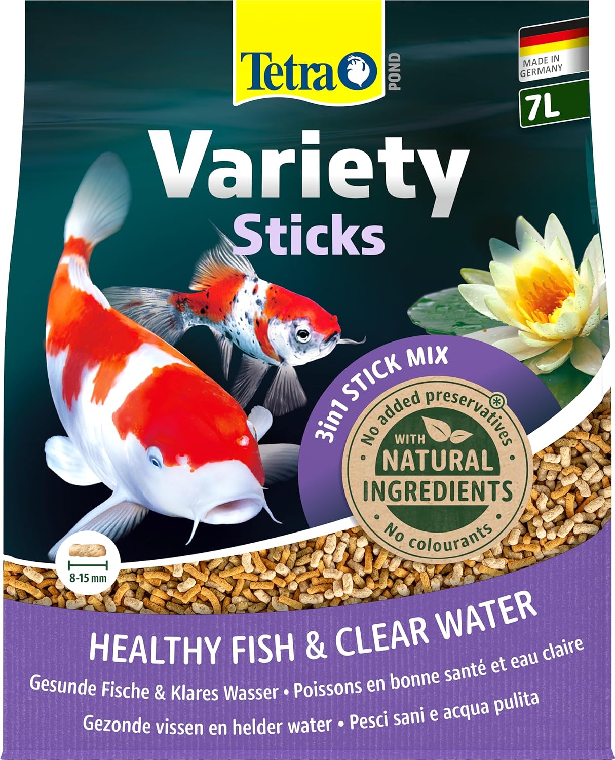 Tetra Pond Variety Sticks Teichfutter Beutel - | Mix aus drei Sticks