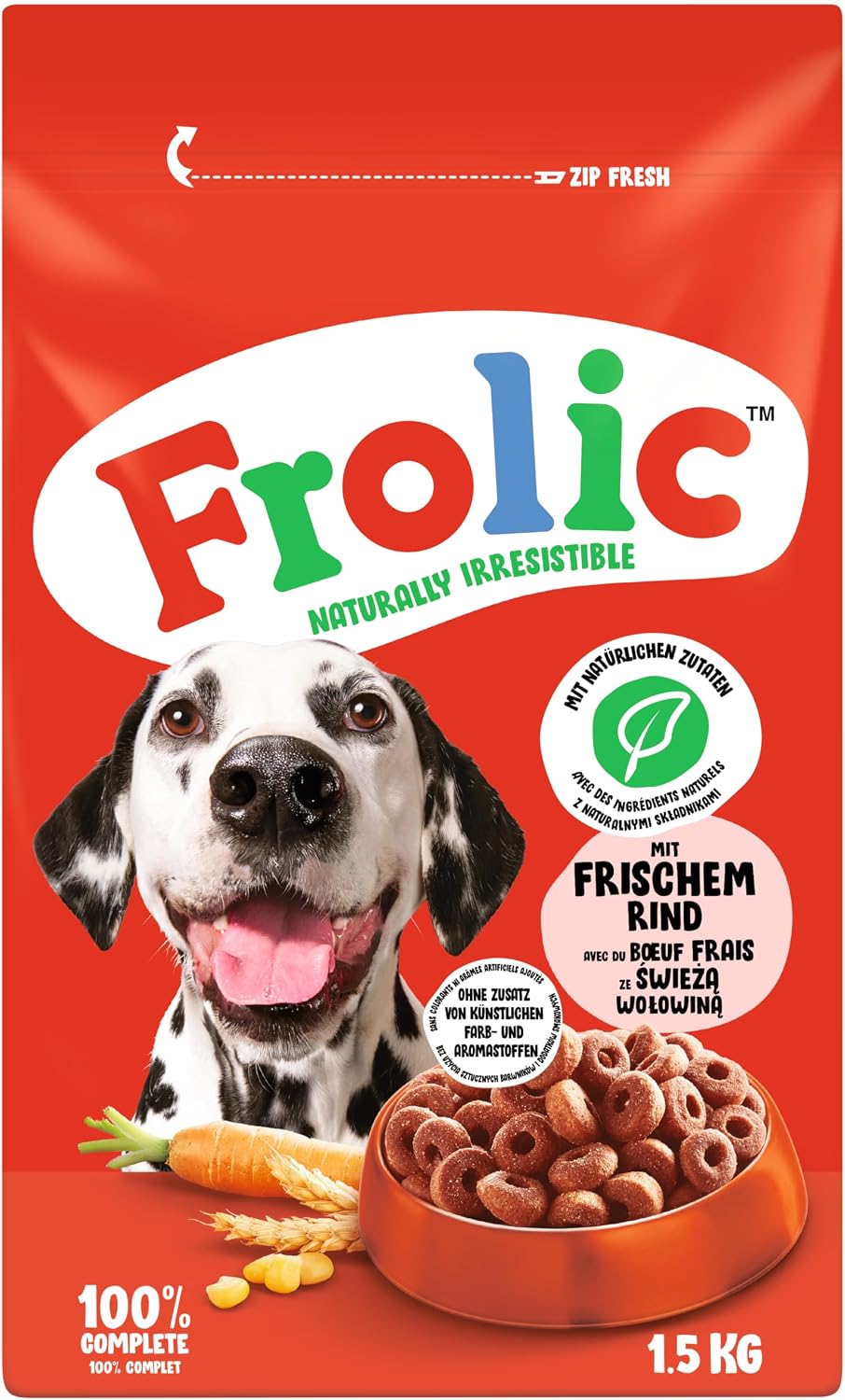 Frolic Hunde Trockenfutter verschiedene Sorten im praktischen Beutel
