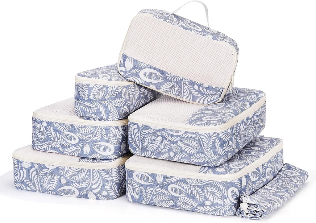 7-teiliges Koffer Organizer Set Packing Cubes Reise-Packtaschen