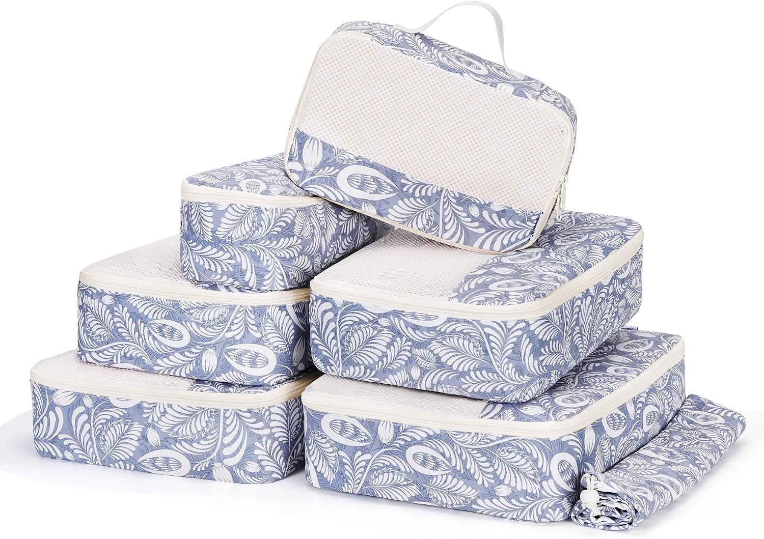 7-teiliges Koffer Organizer Set Packing Cubes Reise-Packtaschen