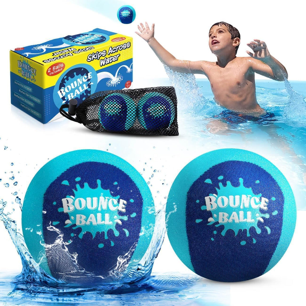KmmiFF Wasser Sprungball 2er Set Bounce Balls Pool Strand See Wasserspiel Kinder