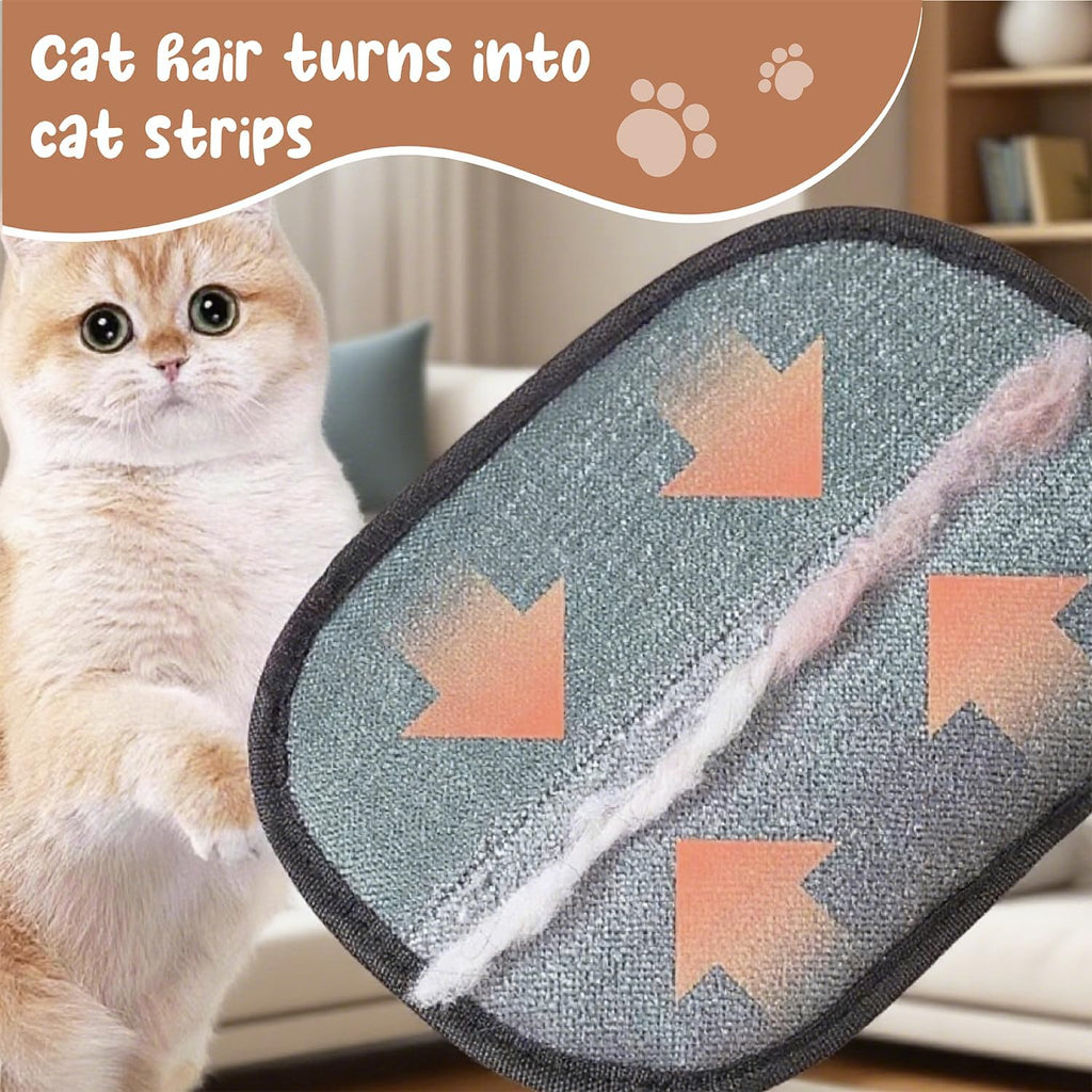 Tierhaarentferner Handschuh 2er Set für Hund Katze Elektrostatisch Sofa Teppich