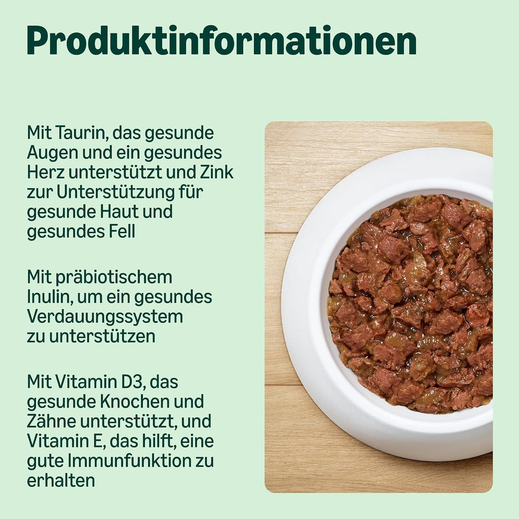 by Amazon Katzenfutter nass getreidefrei fuer ausgewachsene Katzen Fleischauswahl