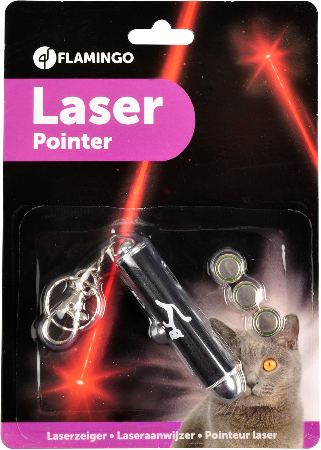 Laserpointer Katzenspielzeug interaktiv mit Schlüsselanhänger Katzen Laser