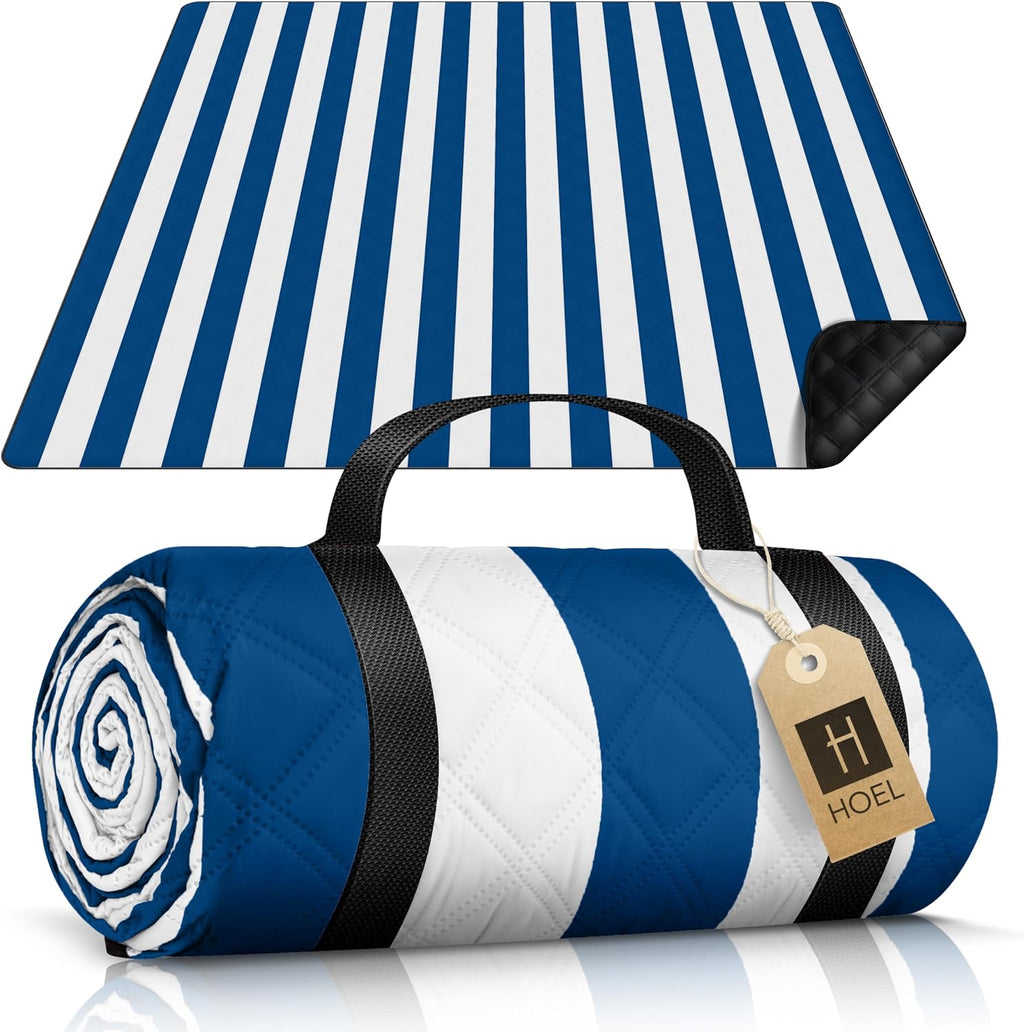 HOEL Picknickdecke 200x200 cm wasserabweisend isoliert gepolstert XXL
