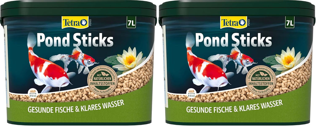 Tetra Pond Sticks Teichfutter Eimer fuer alle Teichfische - gesundes Wachstum