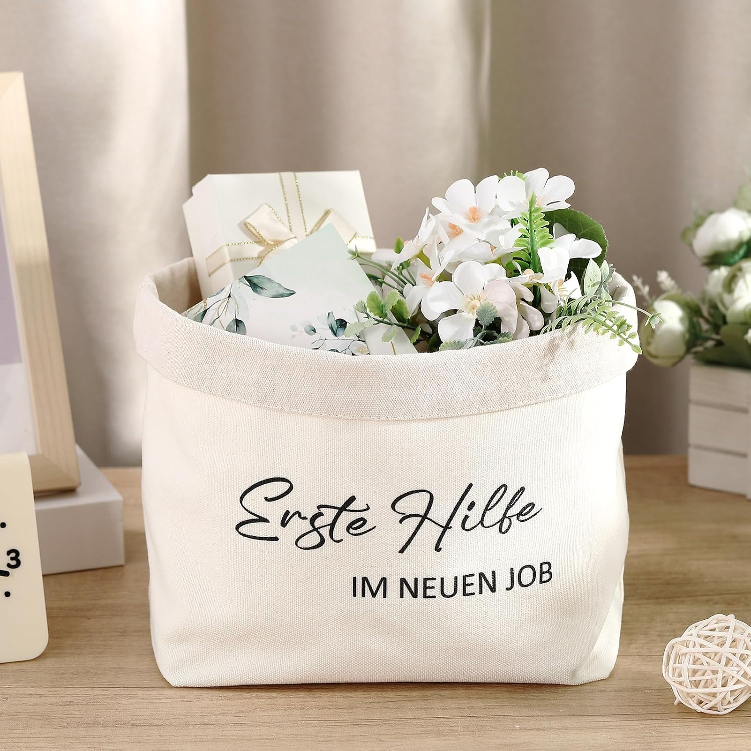 Sinmoe Brotkorb aus Stoff Camping Geschenkkorb Wohnmobil Wohnwagen Zubehoer