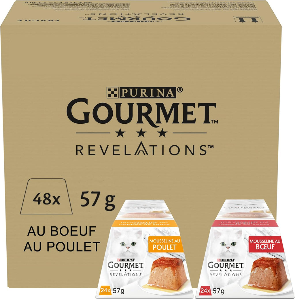 Gourmet Revelations Katzen Mousse Huhn & Rind 48 x, verschiedene Sorten - 4