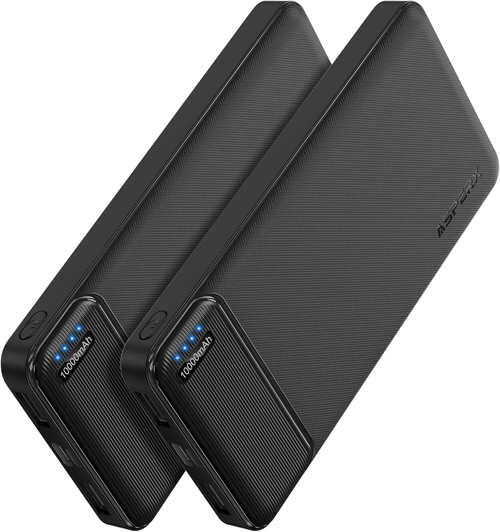 AsperX Power Bank 10000 mAh Dual Pack 4 Ports USB‑C Eingang Ausgang fuer iPhone i