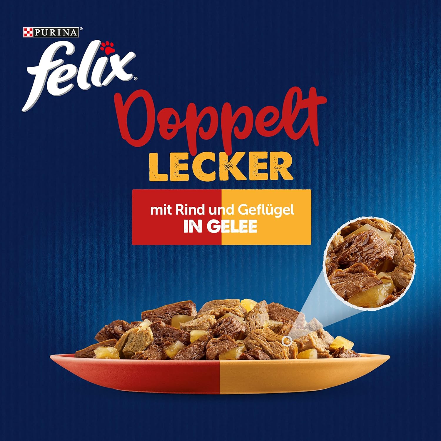 Felix Nassfutter Doppelt Lecker im Gelee 4× Beutel, verschiedene Sorten