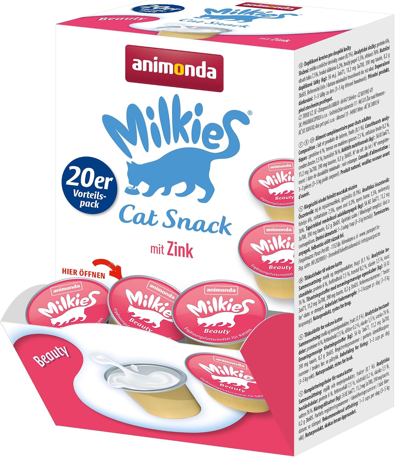 animonda Milkies Katzensnack Cups Selection Mixpack 20 x