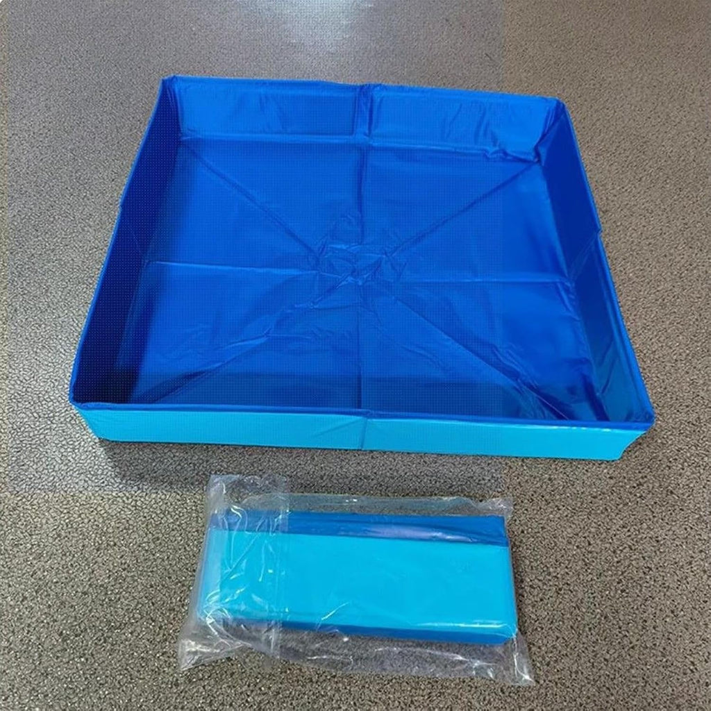 Faltbarer Hundepool eckig 50×50×10 cm klappbar Katzenpool