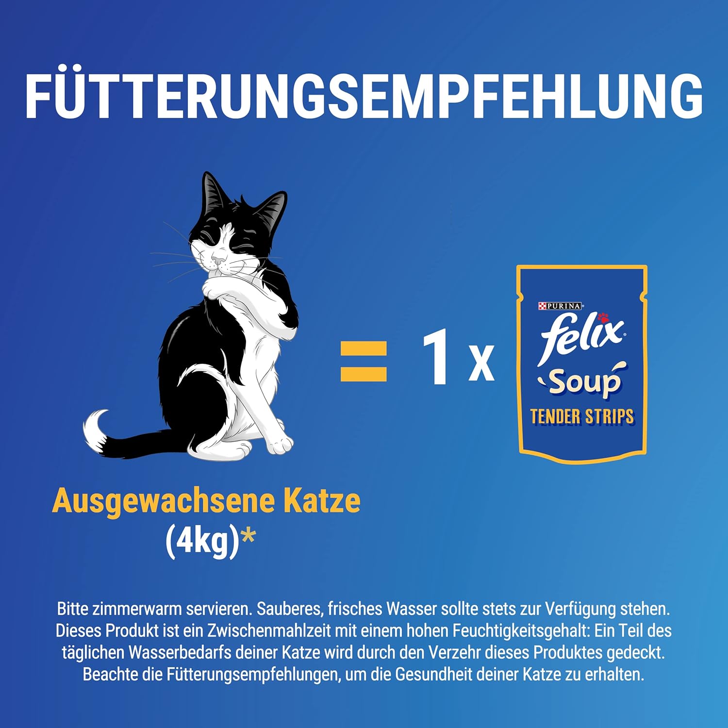 Felix Katzennassfutter Soup verschiedene Sorten mit Kabeljau Thunfisch Scholle 8
