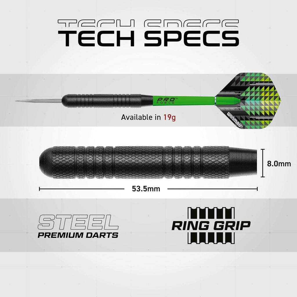 Winmau Cadet Twinset Steeldarts 19 g Set mit Flights und Schaeften