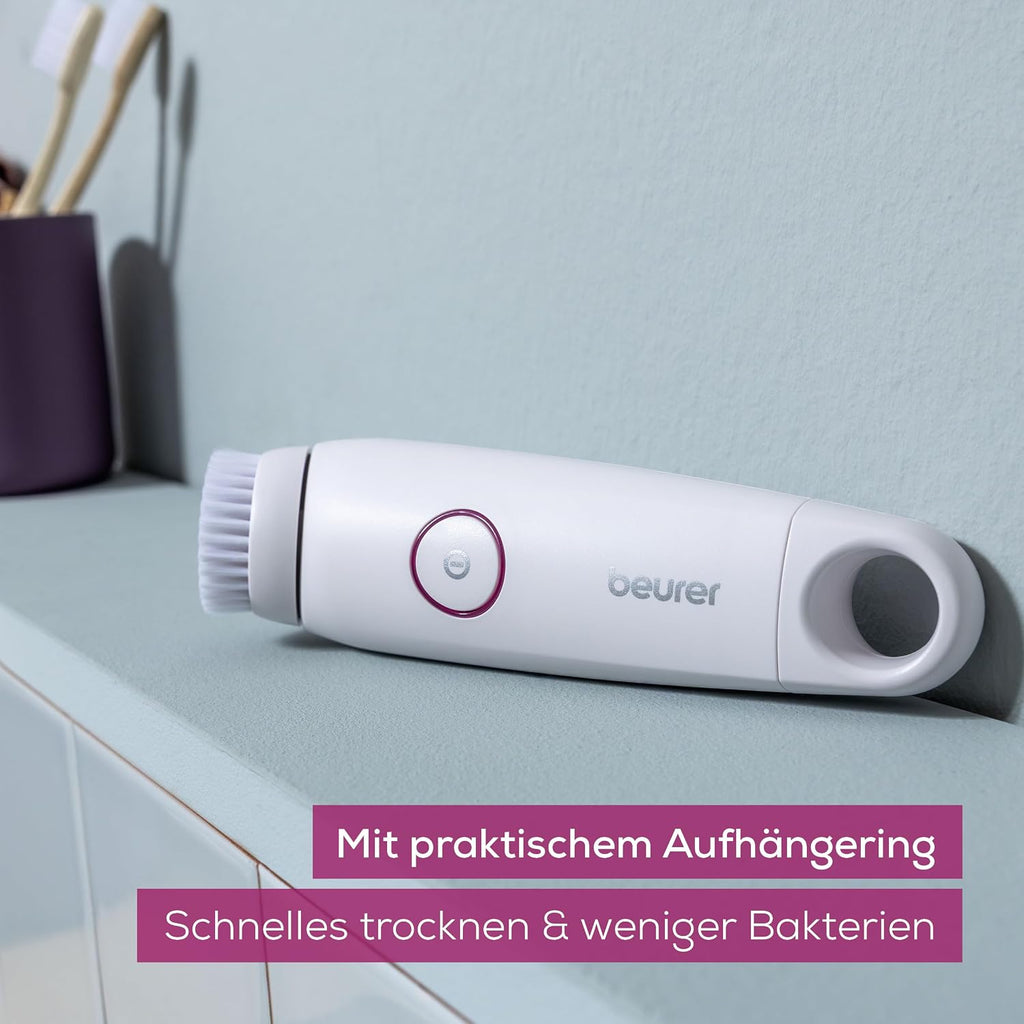Beurer FC 45 Gesichtsreinigungsbuerste wasserdicht 2 Stufen Weiss