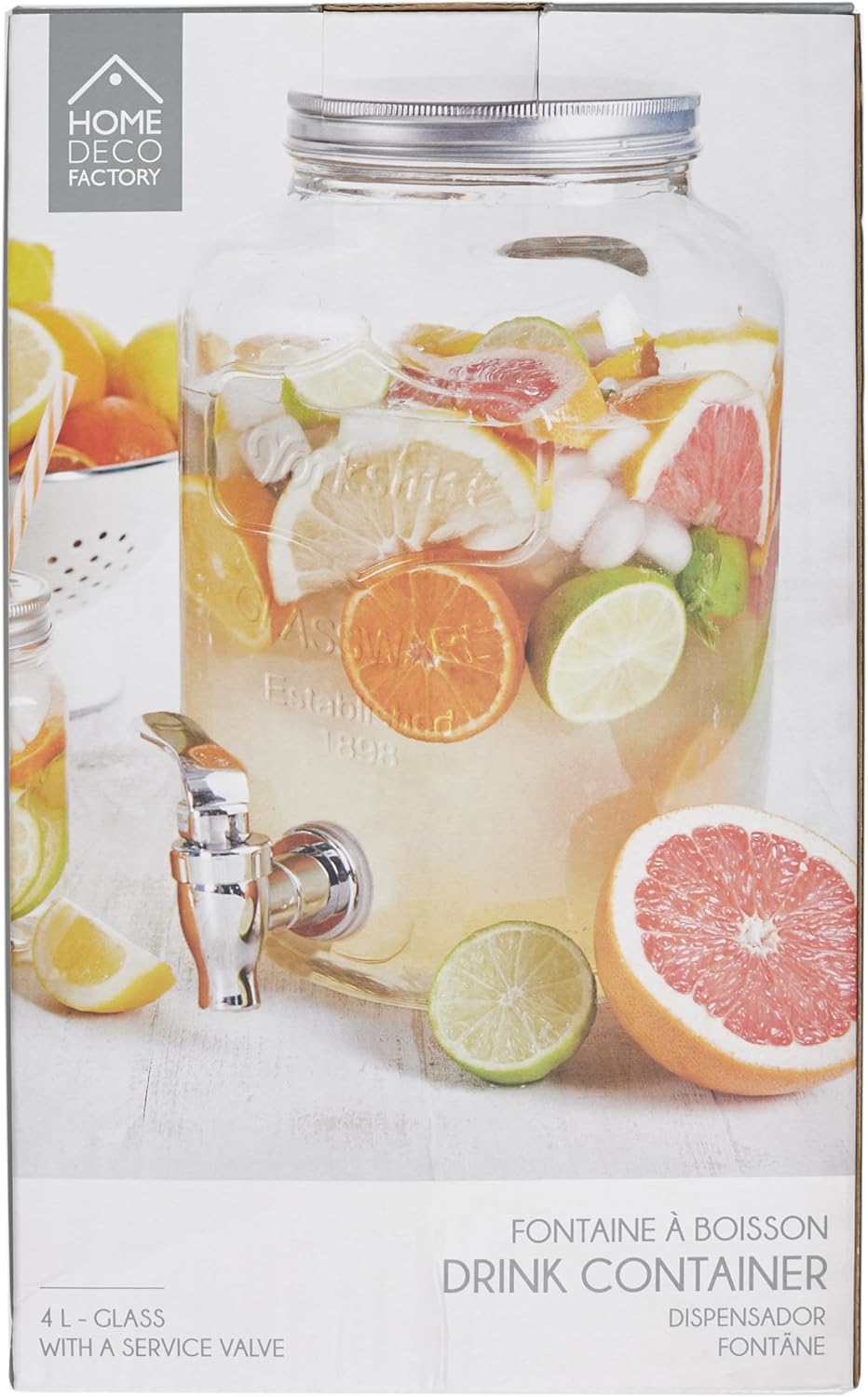 Saveur et Degustation Fontaine Glasgetraenk klar Glas 15x15x25,5cm 25,5cm