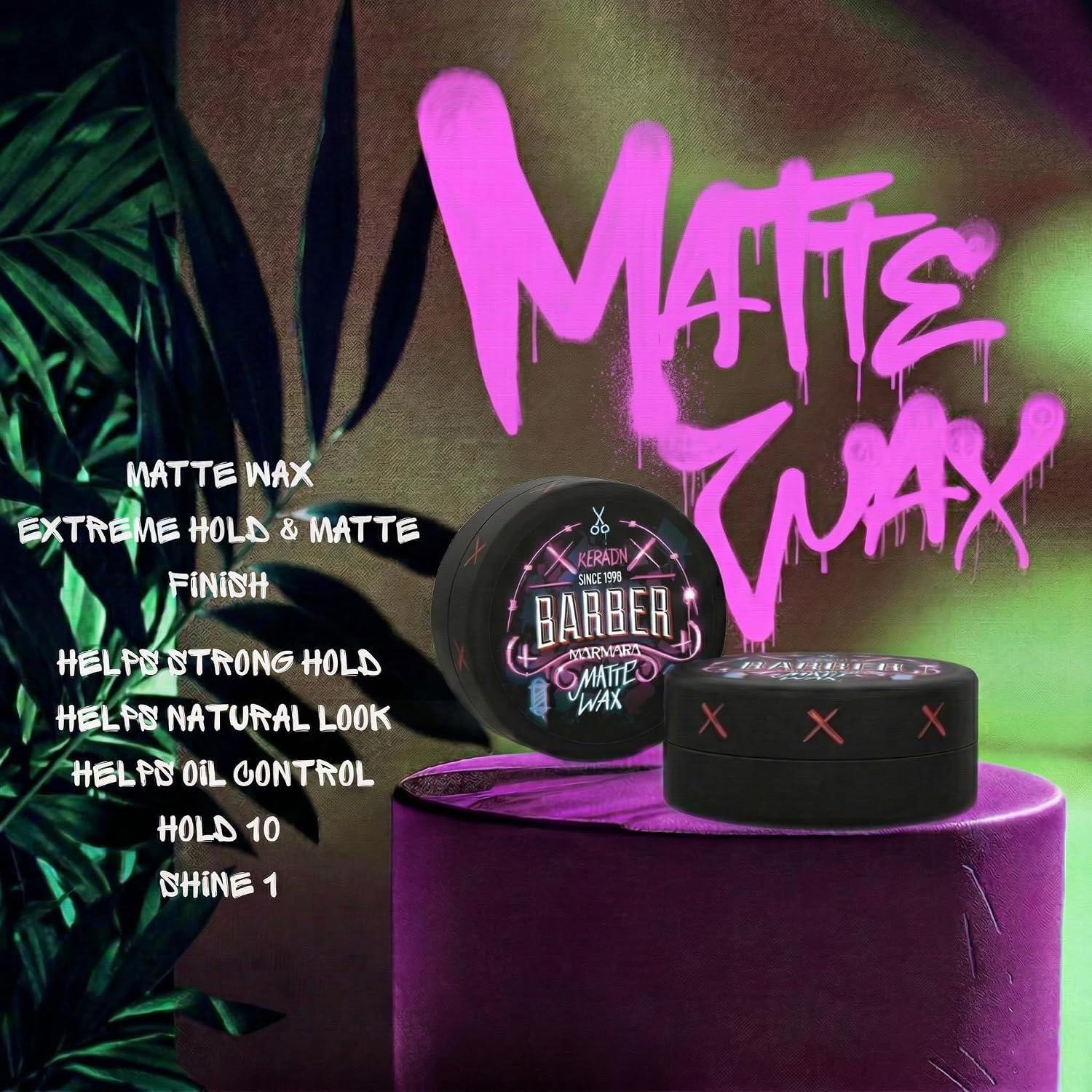Marmara Keratin Hair Wax 150 ml matt Haarwachs starker Halt Maenner