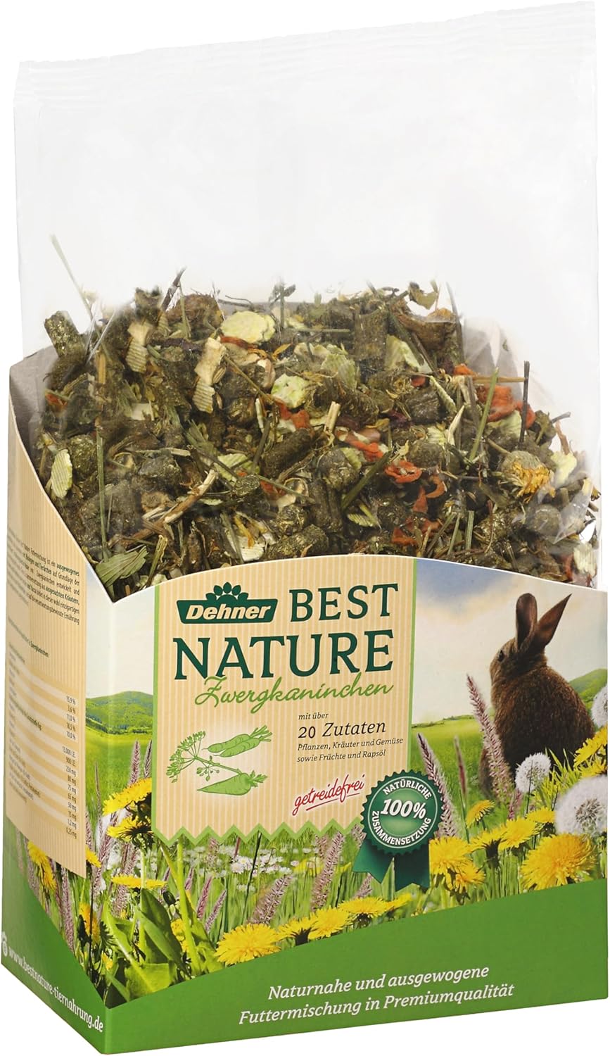 Dehner Best Nature Nagerfutter Zwergkaninchen Adult 2 kg