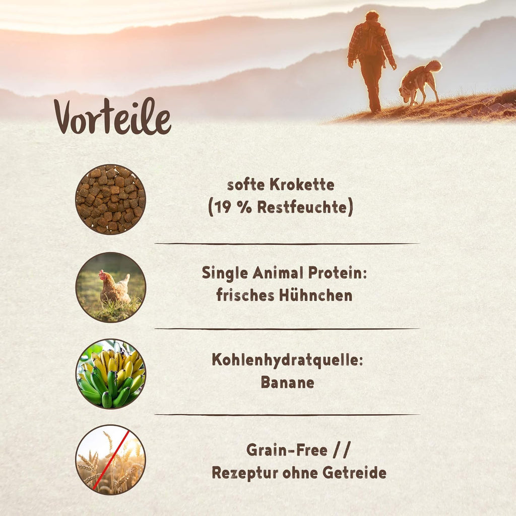 bosch HPC Soft Hundefutter Huehnchen & Banane getreidefrei Single Protein