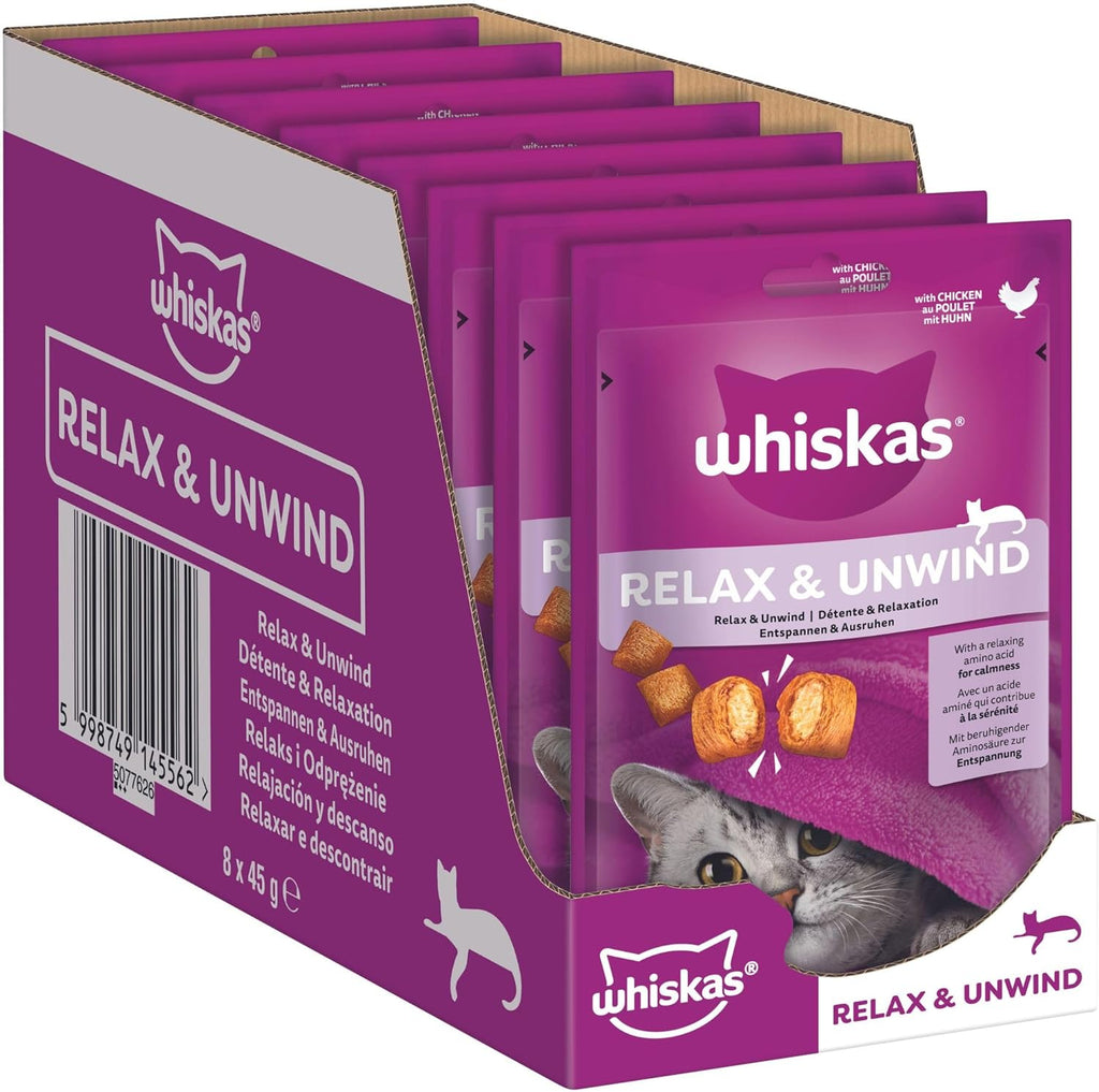 Whiskas Katzensnacks Pounce & Play 8x45g Portionsbeutel verschiedene Sorten