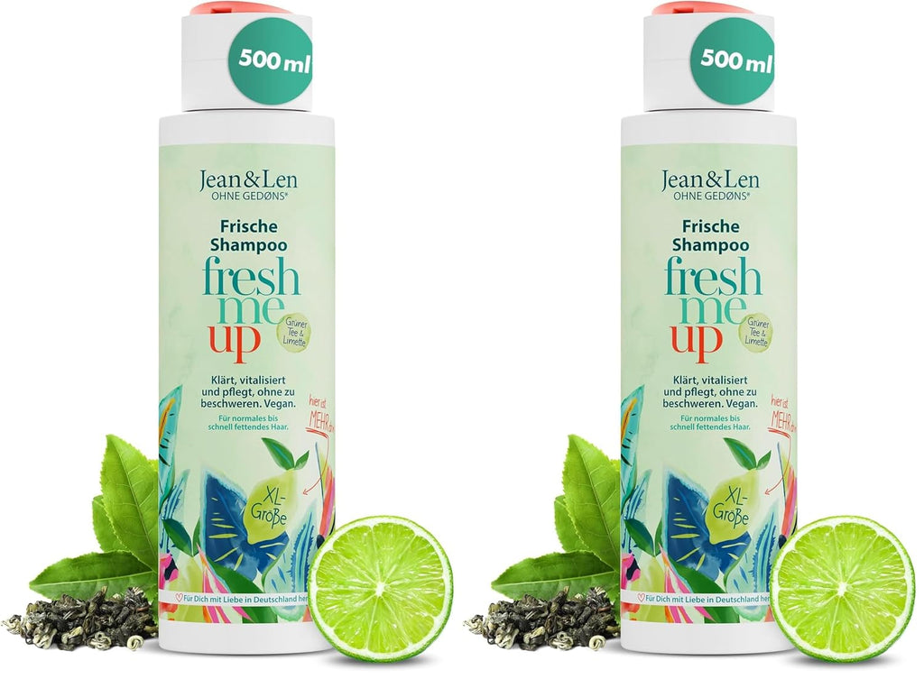 Jean & Len Shampoo Gruener Tee Limette vegan ohne Silikone