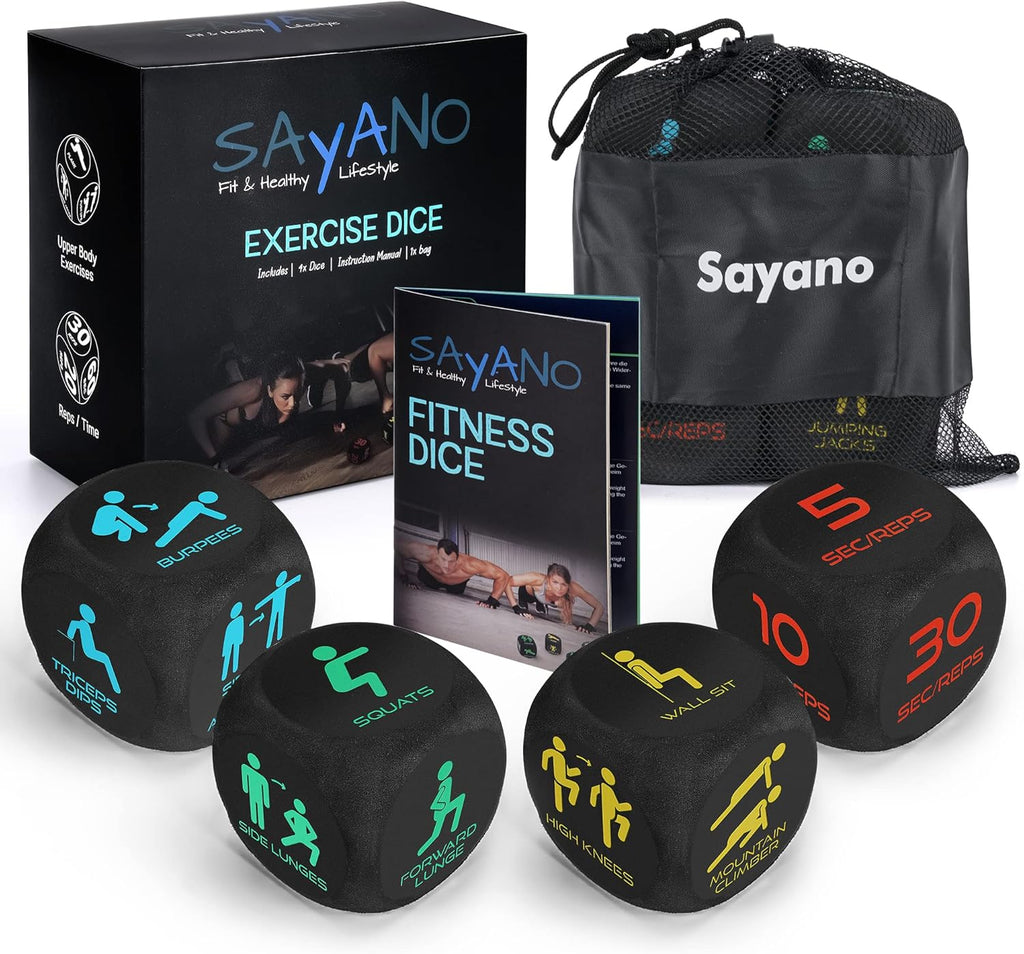 Fitnesswuerfel Set 4 Stueck fuer Home und Outdoor Training mit Tasche und Anleitung
