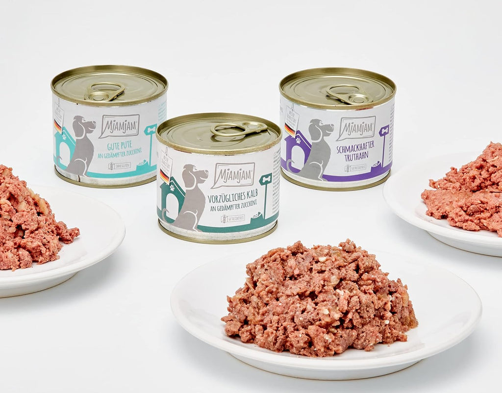Hund Nassfutter Mixpaket II Huhn Ente Rind Pute 6x200g