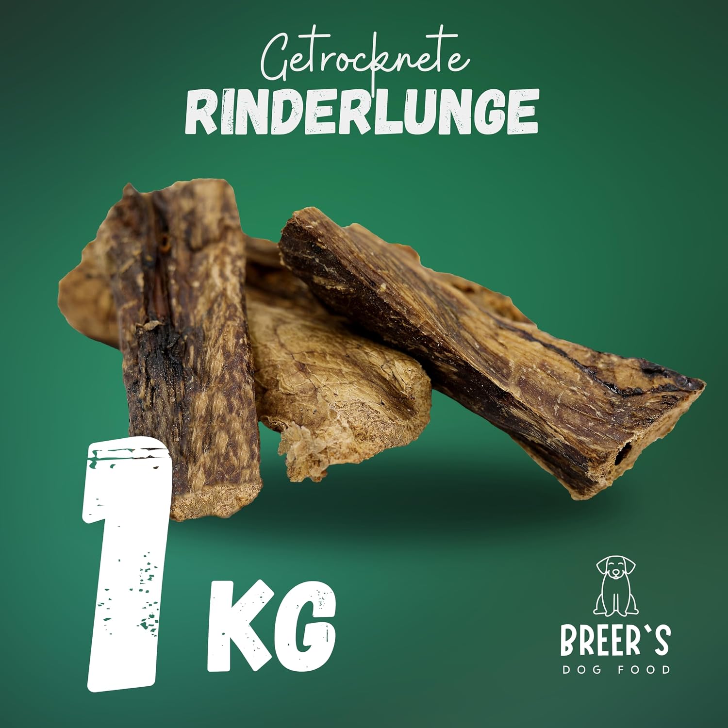 BREERs Rinderkopfhaut Kauartikel 20 cm Hunde verschiedene Sorten