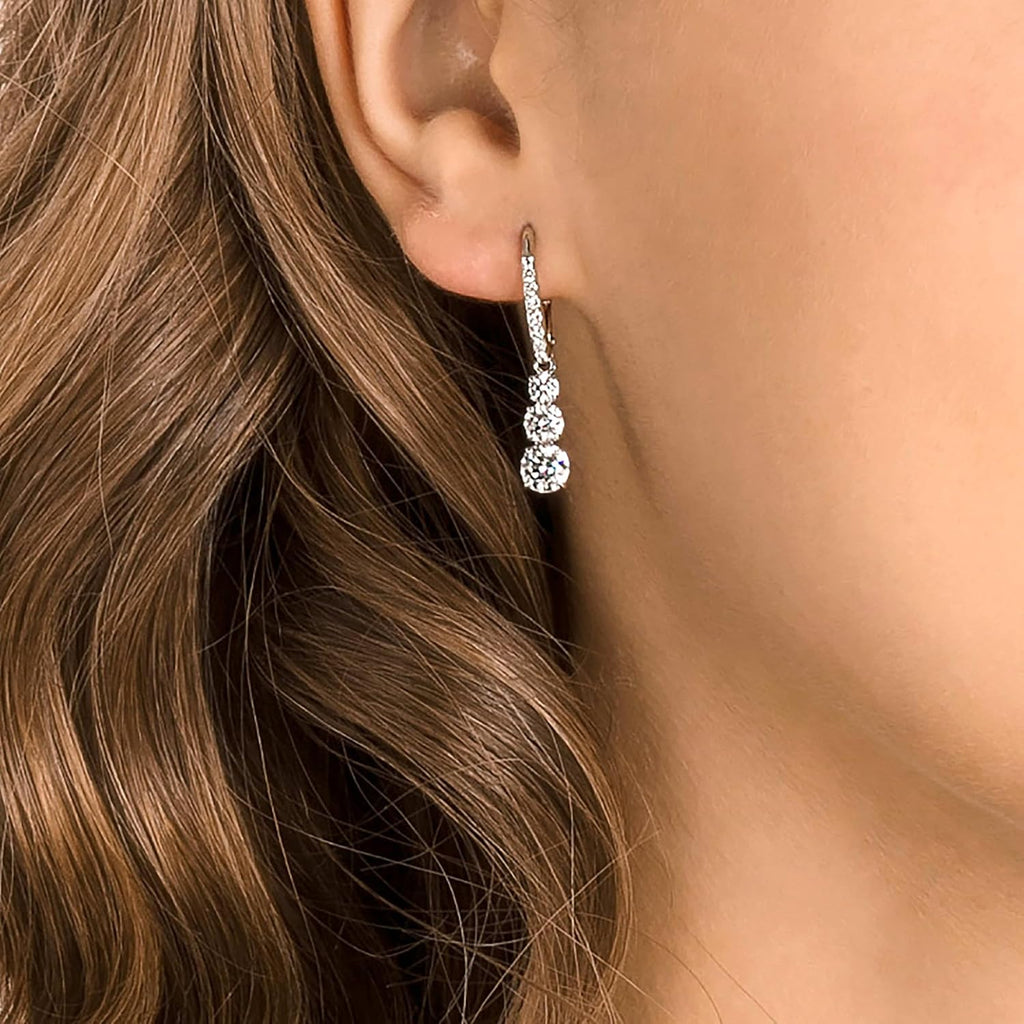 Swarovski Stilla Haengeohrringe Swarovski Kristalle elegant Damen