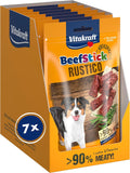 Vitakraft Beef Stick Rustico Hundeleckerli 7 x 55 g Salamihäppchen ohne Zucker