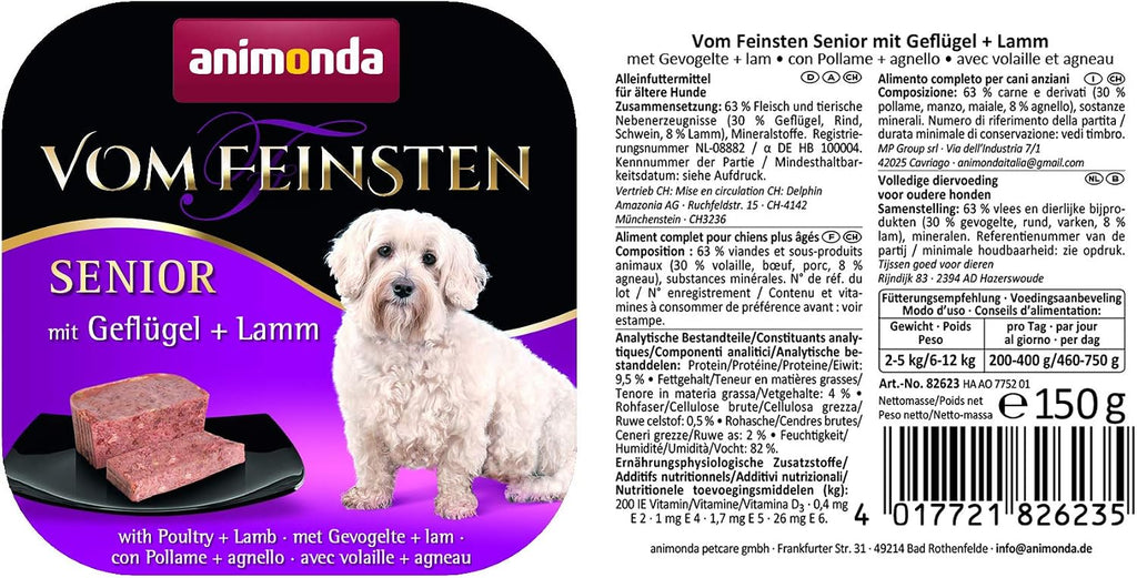 animonda vom Feinsten Senior Hundefutter 6x150 g - verschiedene Sorten