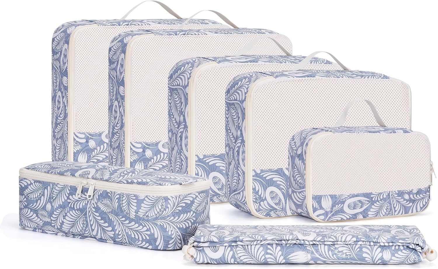 7-teiliges Koffer Organizer Set Packing Cubes Reise-Packtaschen