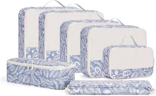 7-teiliges Koffer Organizer Set Packing Cubes Reise-Packtaschen