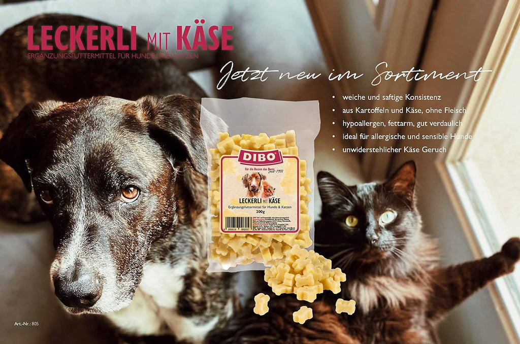 DIBO Leckerli mit Käse, Beutel - Hundesnack klein und praktisch Training Hu