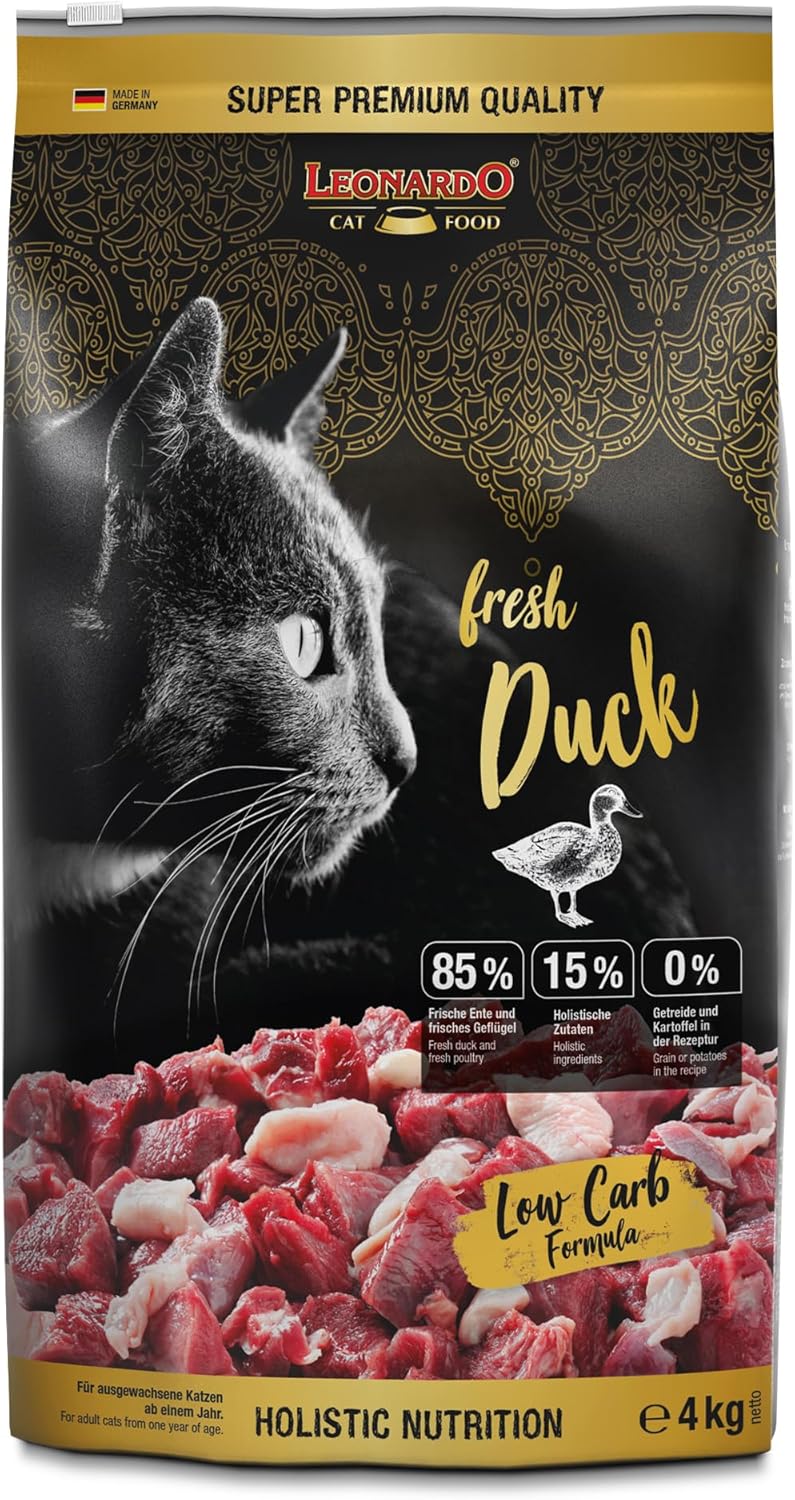 LEONARDO Fresh Duck & Poultry Katzenfutter Trocken 85% Frischfleisch
