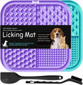 Lesipee Leckmatte Hund 2er Set mit Silikonspatel und Buerste, BPA-frei