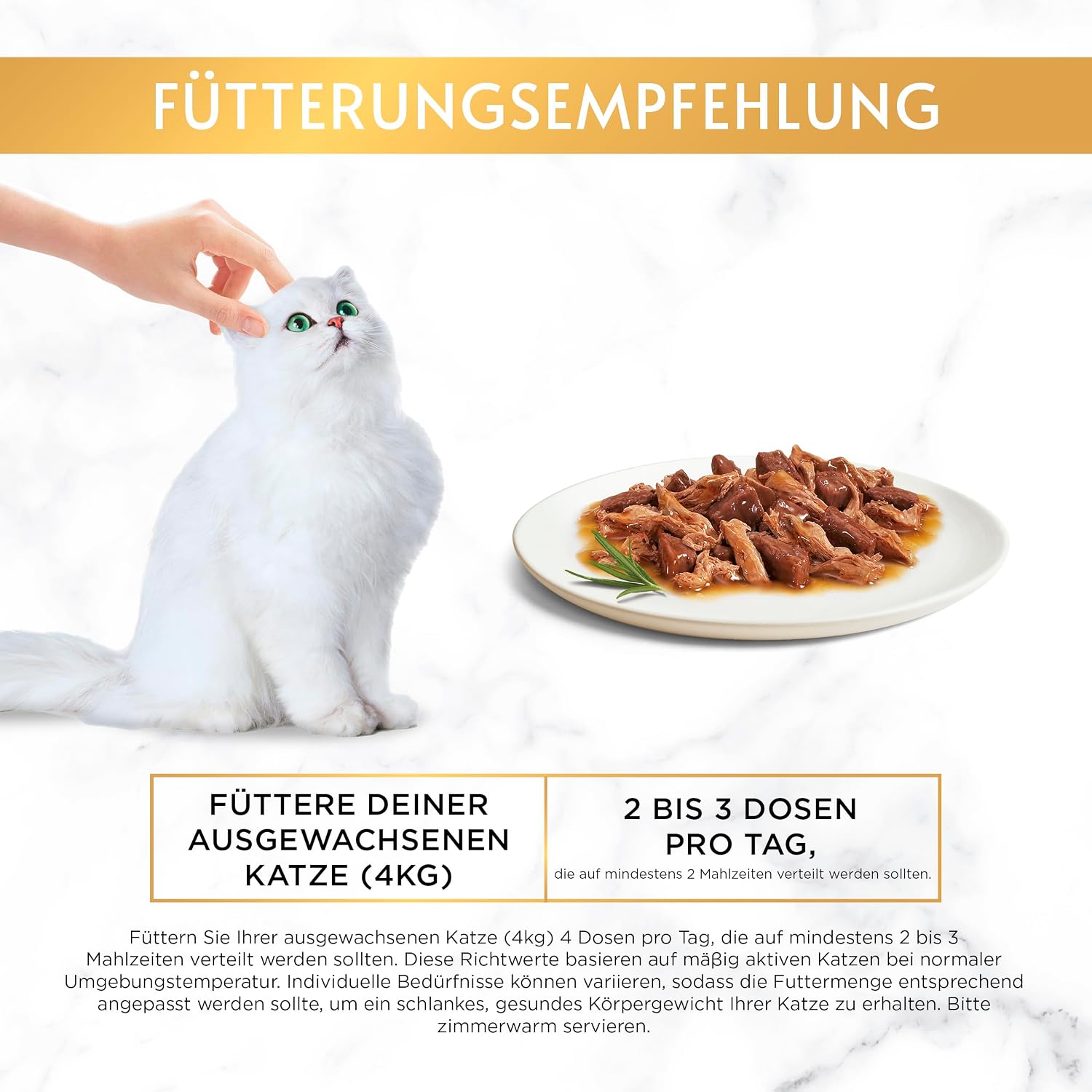 Gourmet Gold Katzennassfutter Rind & Huhn 12 x Feine Komposition