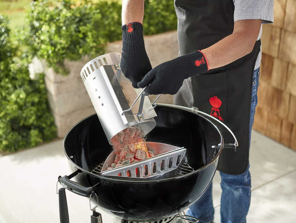 Weber Rapidfire Anzuendkamin gross 32 cm Hoehe fuer Holzkohlegrills Ø ab 47 cm