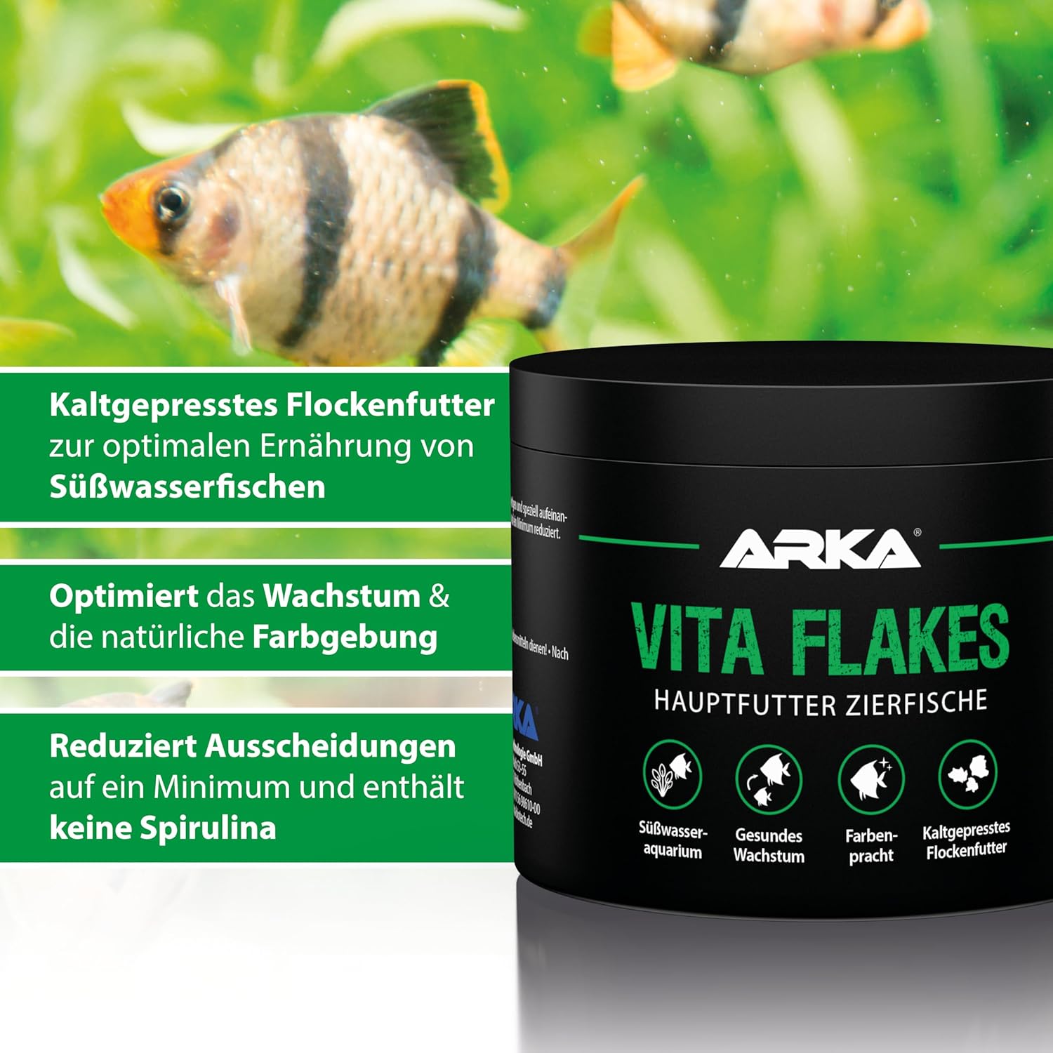 ARKA Vita Flakes Flockenfutter Zierfische kaltgepresst Farbenpracht